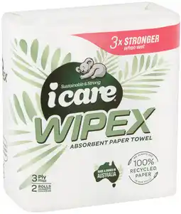 IGA Icare Wipex 100% Recycled Paper Towel 3 Ply offer