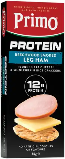 IGA NEW Primo Protein Snack Cheese & Crackers Selected Varieties offer