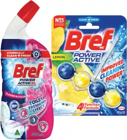 IGA Bref Rim Block Toilet Cleaner 42‑50g or Gel 600‑700mL Selected Varieties offer