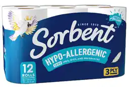 IGA Sorbent 3 Ply Toilet Tissue Selected Varieties offer