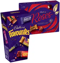 IGA Cadbury Favourites 264-265g or Chocolate Roses 225g Selected Varieties offer