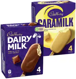 IGA Cadbury Ice Cream Sticks Selected Varieties offer
