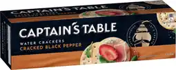 IGA Captain’s Table Water Crackers Selected Varieties offer
