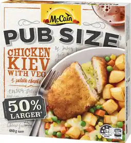 IGA McCain Pub Size Frozen Meal 480‑500g Selected Varieties offer
