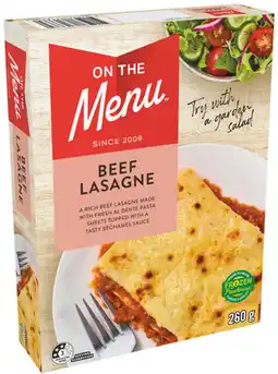 IGA On The Menu Frozen Meal Selected Varieties offer