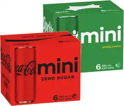 IGA Coca‑Cola, Sprite or Fanta Mini 6x250mL Selected Varieties offer