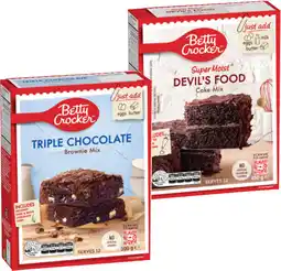 IGA Betty Crocker Baking Mix 280‑500g Selected Varieties offer