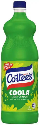 IGA Cottee’s Cordial Selected Varieties offer