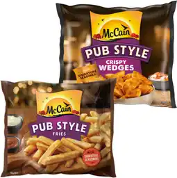 IGA McCain Pub Style Wedges or Fries 750g Selected Varieties offer