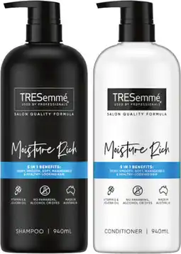 IGA TRESemmé Shampoo or Conditioner 940mL Selected Varieties offer