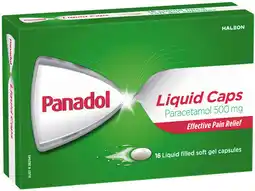 IGA Panadol Paracetamol Liquid Caps offer