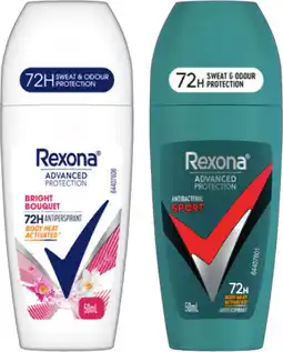 IGA Rexona Advanced Protection 72hr Antiperspirant Roll‑On Selected Varieties offer