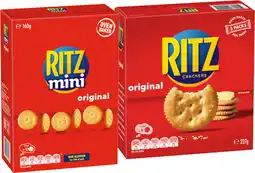 IGA Ritz Cracker Selected Varieties offer