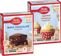 IGA Betty Crocker Baking Mix 280‑500g Selected Varieties offer