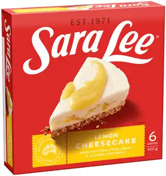 Sara Lee Cheesecake 360‑425g Selected Varieties