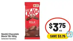 Ritchies Nestlé Chocolate Block offer
