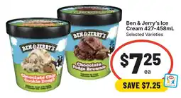 Ritchies Ben & Jerry's Ice Cream Selected Varieties offer
