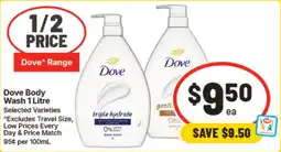 IGA Dove Body Wash offer