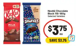 IGA Nestlé Chocolate Block offer