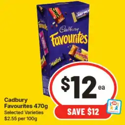 IGA Cadbury Favourites Selected Varieties offer