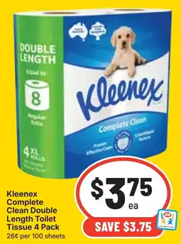 Ritchies Kleenex Complete Clean Double Length Toilet Tissue offer