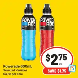 IGA Powerade 600mL offer