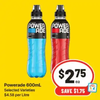 IGA Powerade 600mL offer