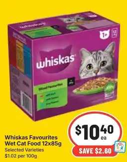 Ritchies Whiskas Favourites Wet Cat Food offer