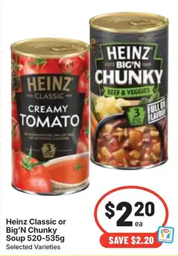 Ritchies Heinz Classic or Big'N Chunky Soup offer