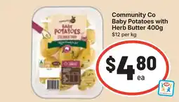 Ritchies Community co baby potatoes with herb butter offer