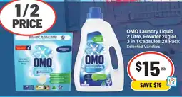 Ritchies Omo laundry liquid offer