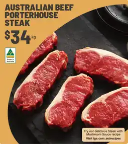 IGA Australian Beef Porterhouse Steak offer