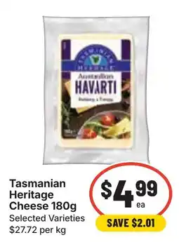 Ritchies Tasmanian Heritage Cheese offer