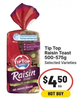Ritchies Tip Top Raisin Toast offer