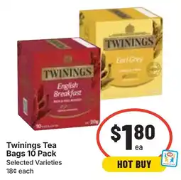 Ritchies Twinings Tea Bags 10 Pack Selected Varieties offer