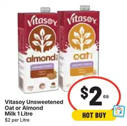 Ritchies Vitasoy Unsweetened Oat or Almond Milk offer
