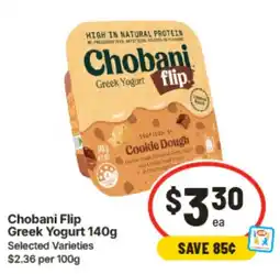IGA Chobani Flip Greek Yogurt offer