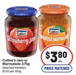 Ritchies Cottee's Jam or Marmalade offer