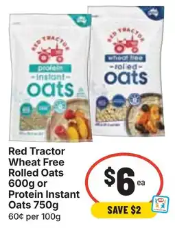 Ritchies Red Tractor Wheat Free Rolled Oats or Protein Instant Oats offer
