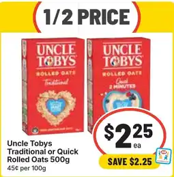 Ritchies Uncle Tobys Rolled Oats offer
