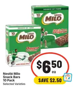 Ritchies Nestlé Milo Snack Bars offer