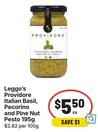 Ritchies Leggo's Providore Italian Basil, Pecorino and Pine Nut Pesto offer