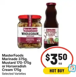 Ritchies MasterFoods Marinade or Mustard or Horseradish Cream offer