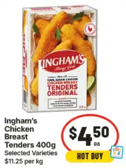 IGA Ingham's Chicken Breast Tenders offer