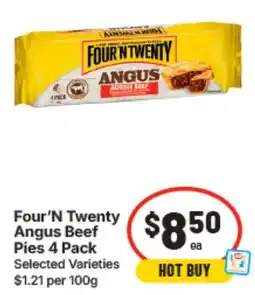 IGA Four'n Twenty Angus Beef Pies offer