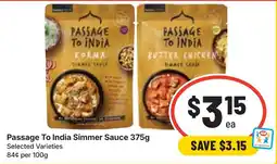 Ritchies Passage To India Simmer Sauce offer