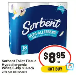 IGA Sorbent Toilet Tissue Hypoallergenic offer