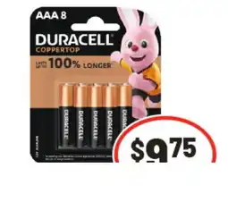 IGA Duracell Coppertop AAA offer