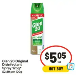 IGA Glen 20 Original Disinfectant Spray offer