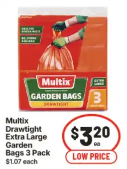 IGA Multix Drawtighted Extra Large Garden Bags offer